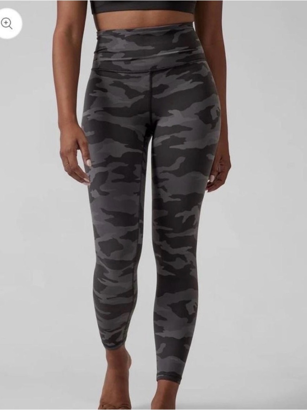 Athleta Elation 7/8 Tight in Black Camo
